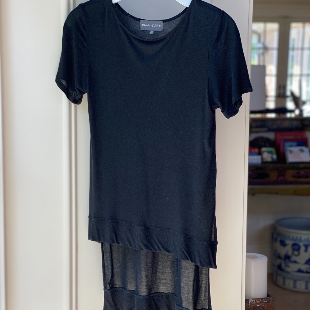Michael Stars Sheer Tee - Picture 2 of 5